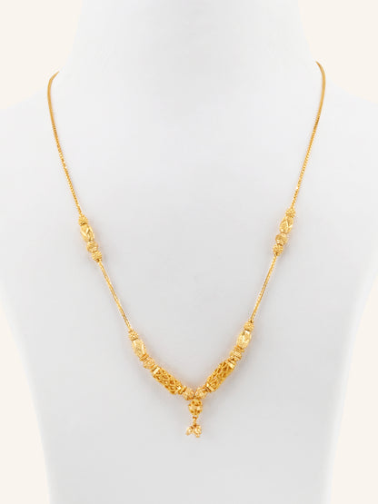 22ct Gold Ball Mala Fancy Chain
