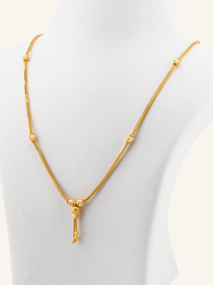 22ct Gold Ball Mala Fancy Chain