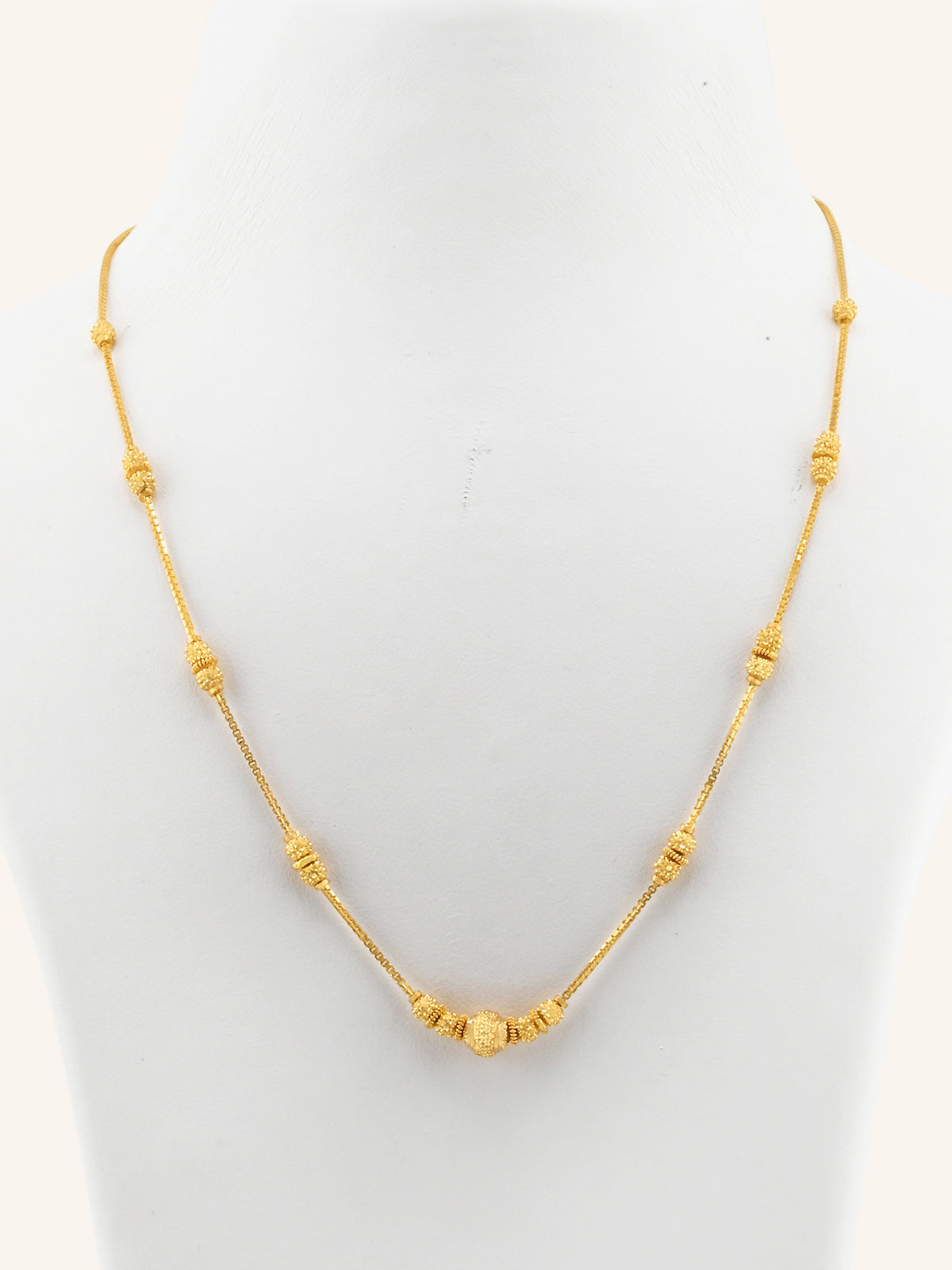 22ct Gold Ball Mala Chain