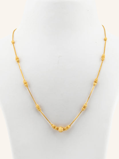 22ct Gold Ball Mala Chain