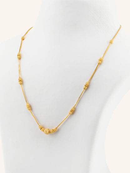 22ct Gold Ball Mala Chain