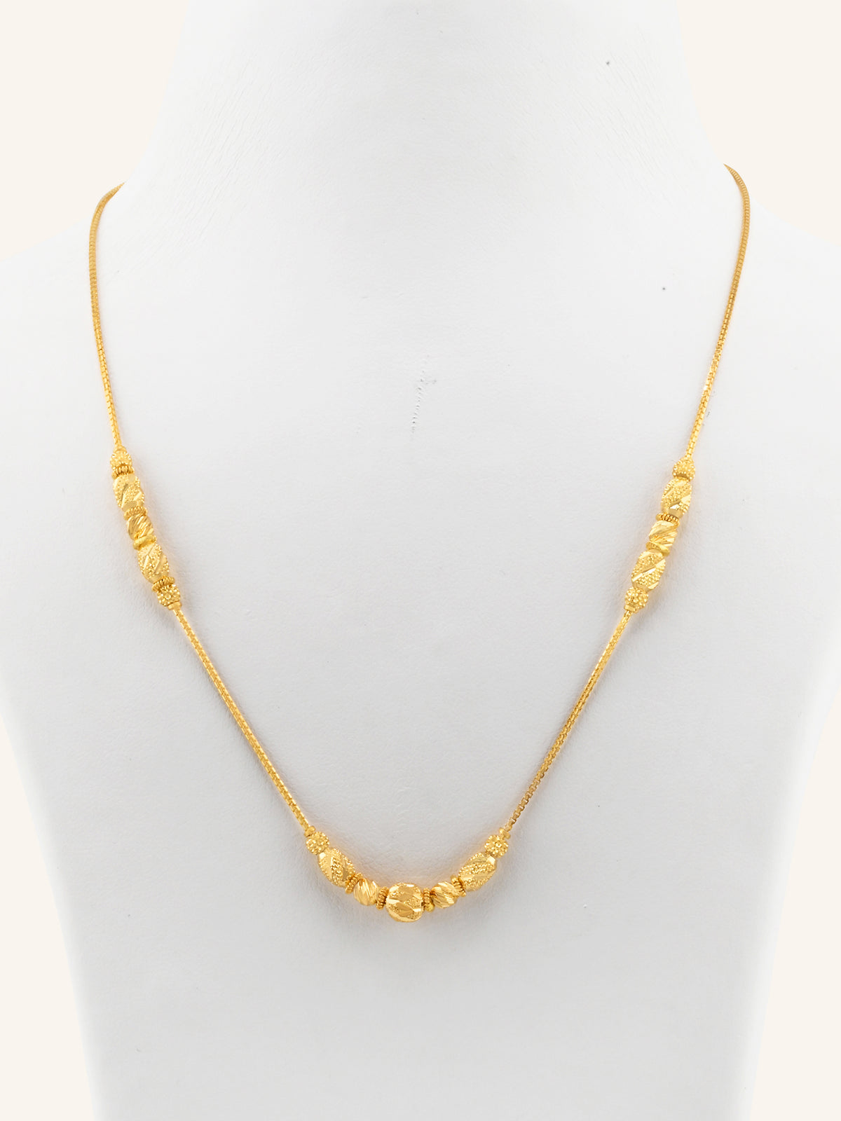 22ct Gold Ball Mala Chain