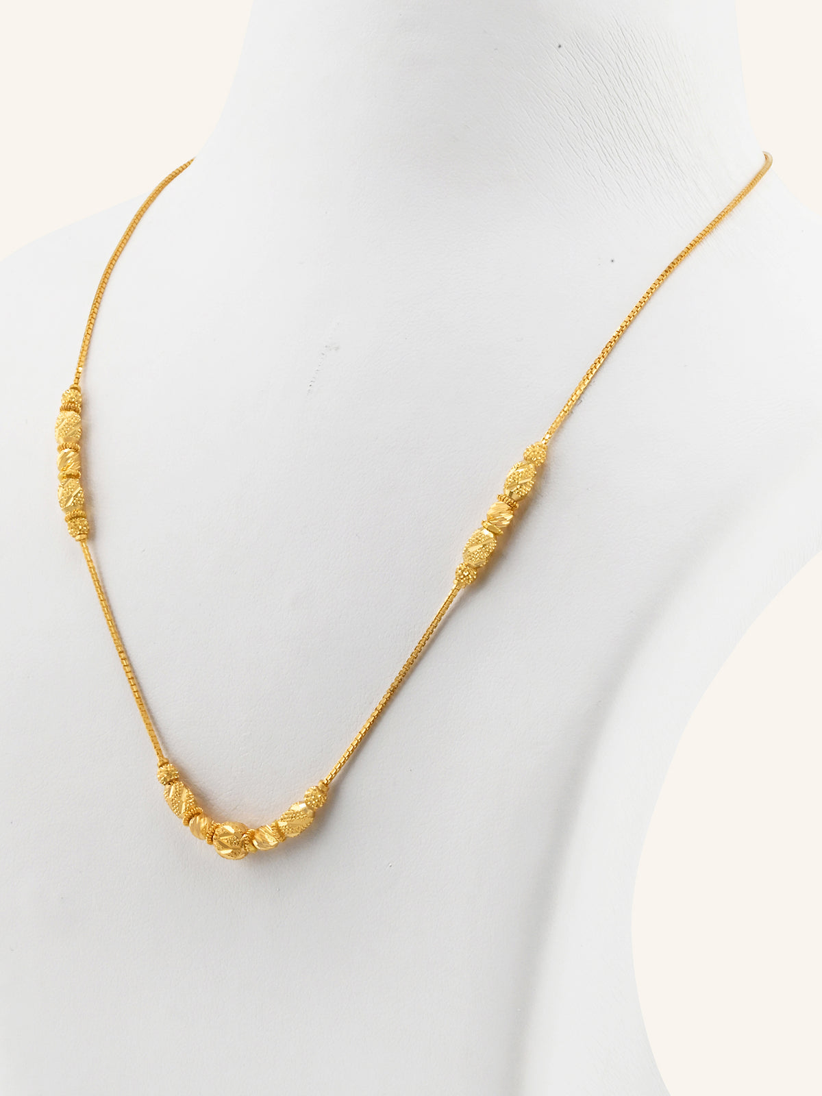 22ct Gold Ball Mala Chain