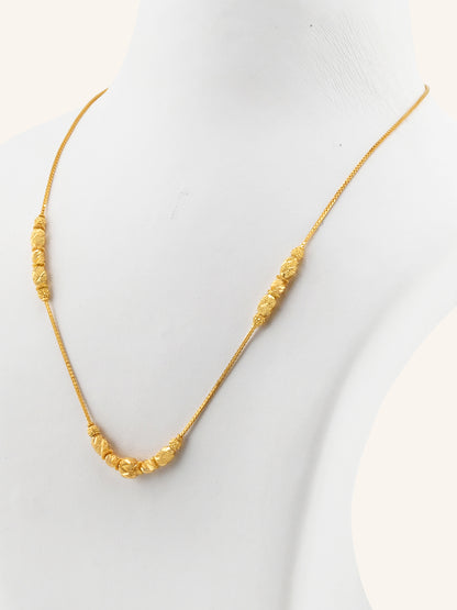 22ct Gold Ball Mala Chain