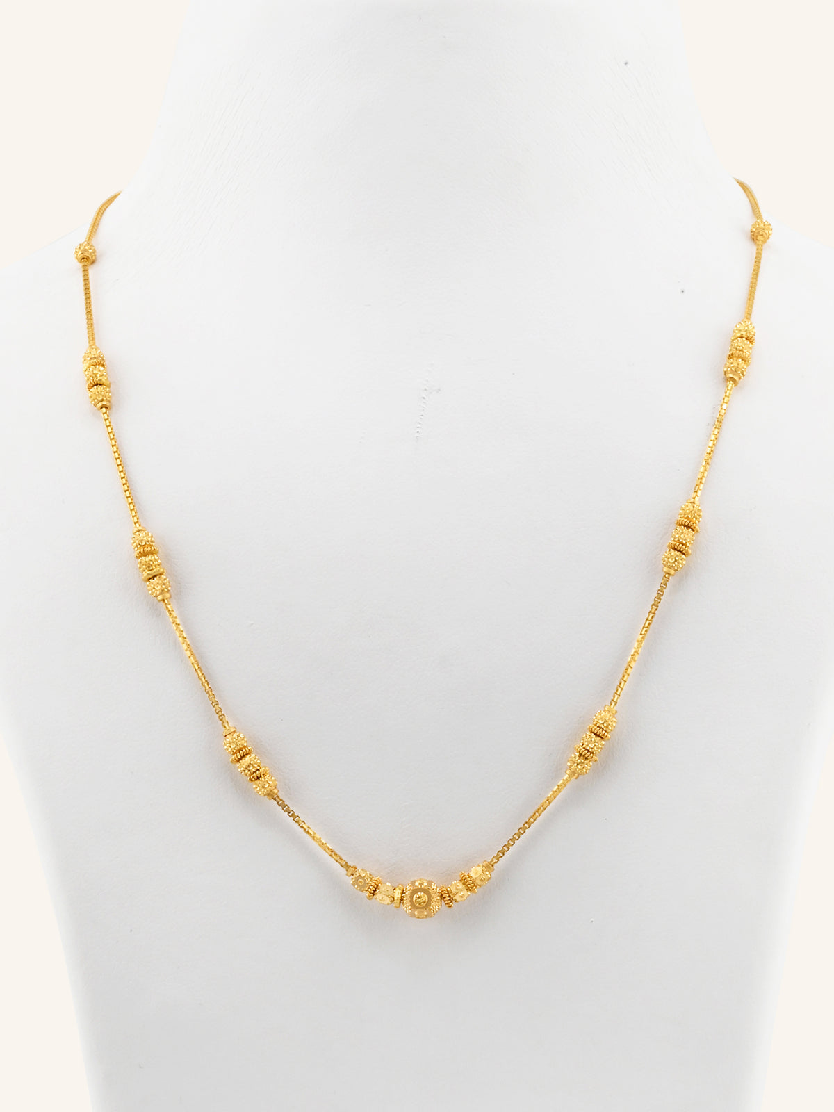 22ct Gold Ball Mala Chain