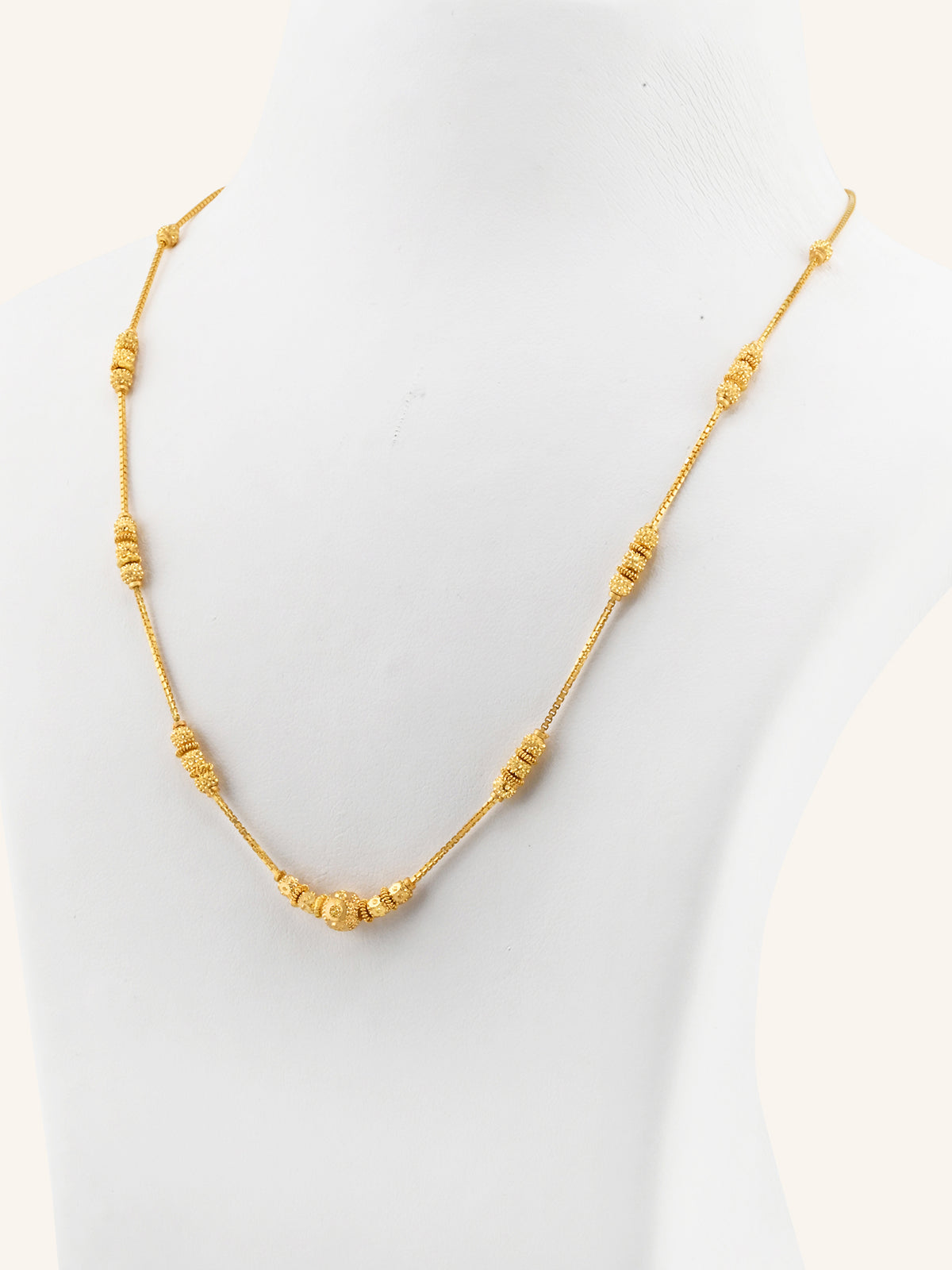 22ct Gold Ball Mala Chain