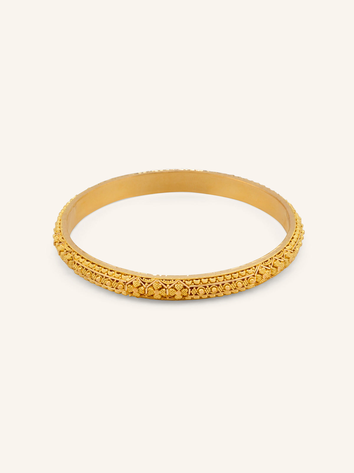 22ct Gold Filigree Pair Bangles