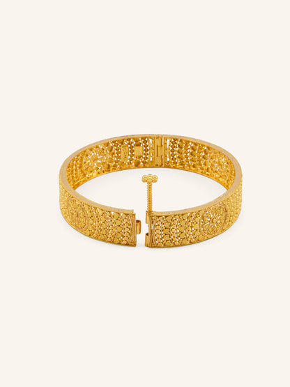 22ct Gold Screw Patta Pair Bangles