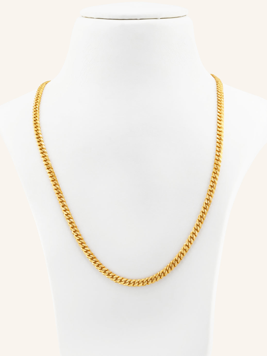 22ct Gold Curb Chain - 45 cm