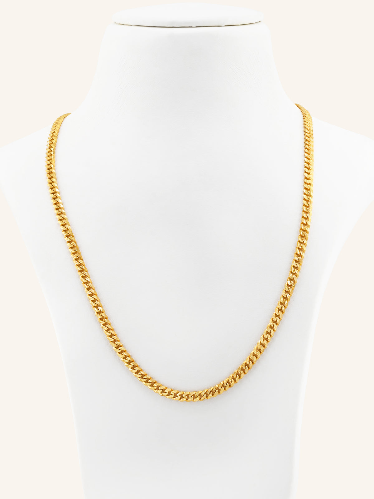 22ct Gold Curb Chain - 45 cm
