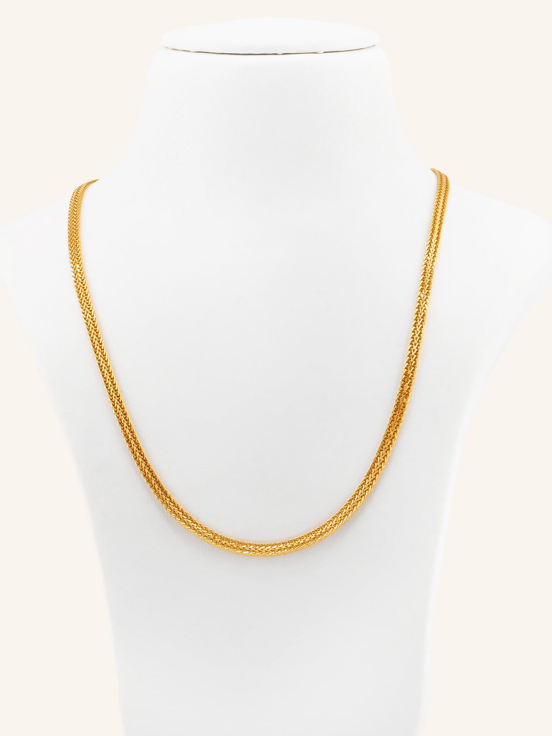 22ct Gold Flat Chain - 45 cm