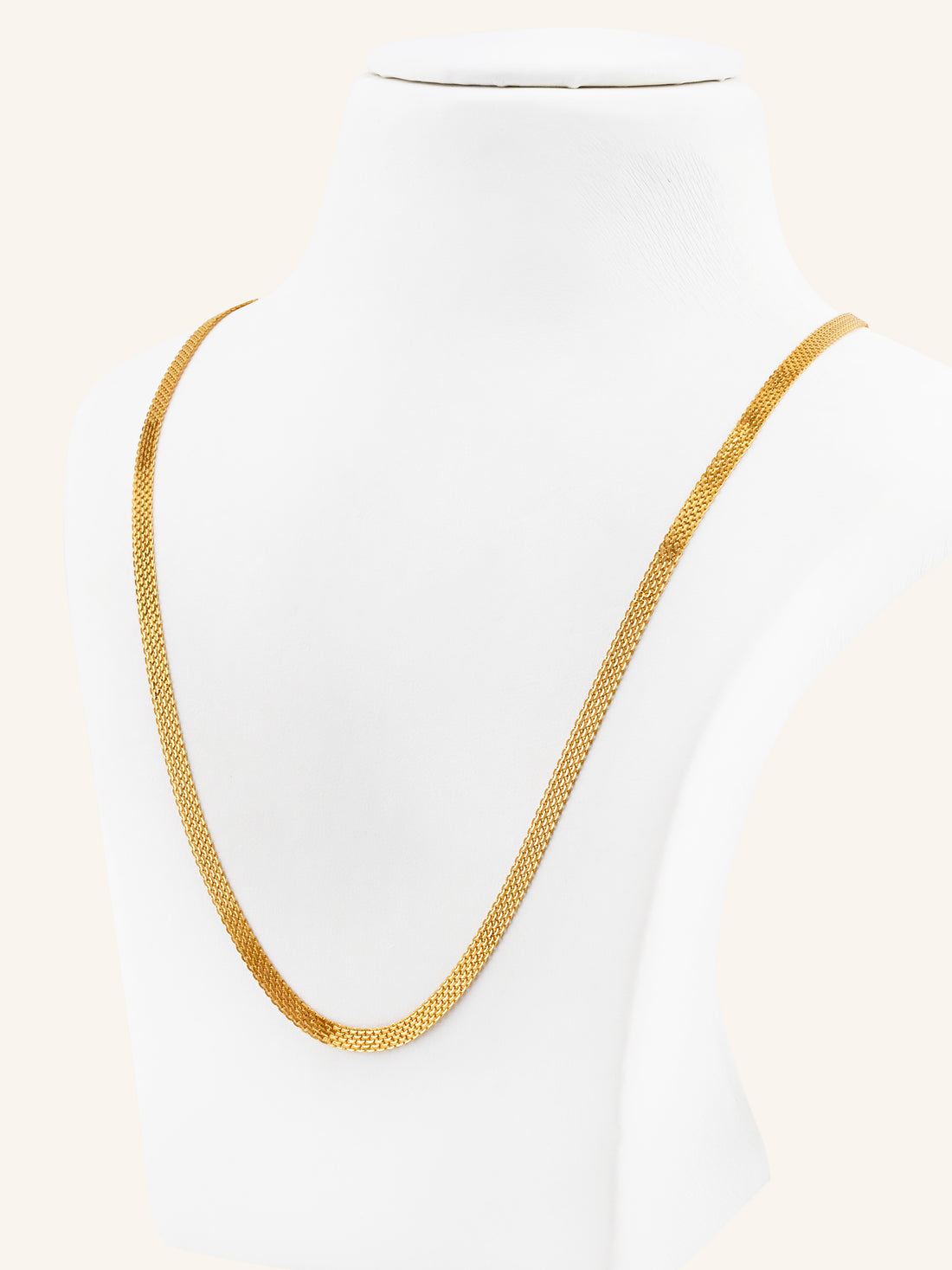 22ct Gold Flat Chain - 50 cm