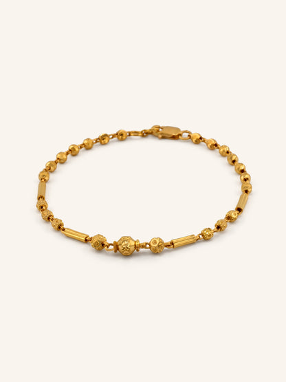 22ct Gold Ball Bracelet