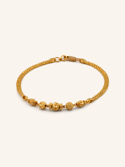 22ct Gold Ball Bracelet