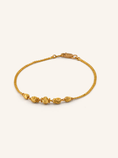 22ct Gold Ball Bracelet