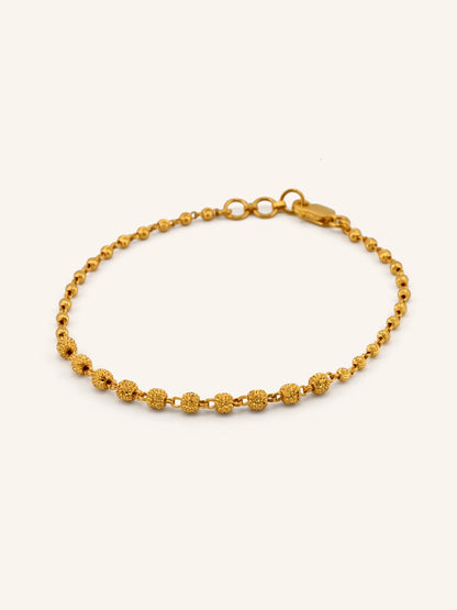 22ct Gold Ball Bracelet