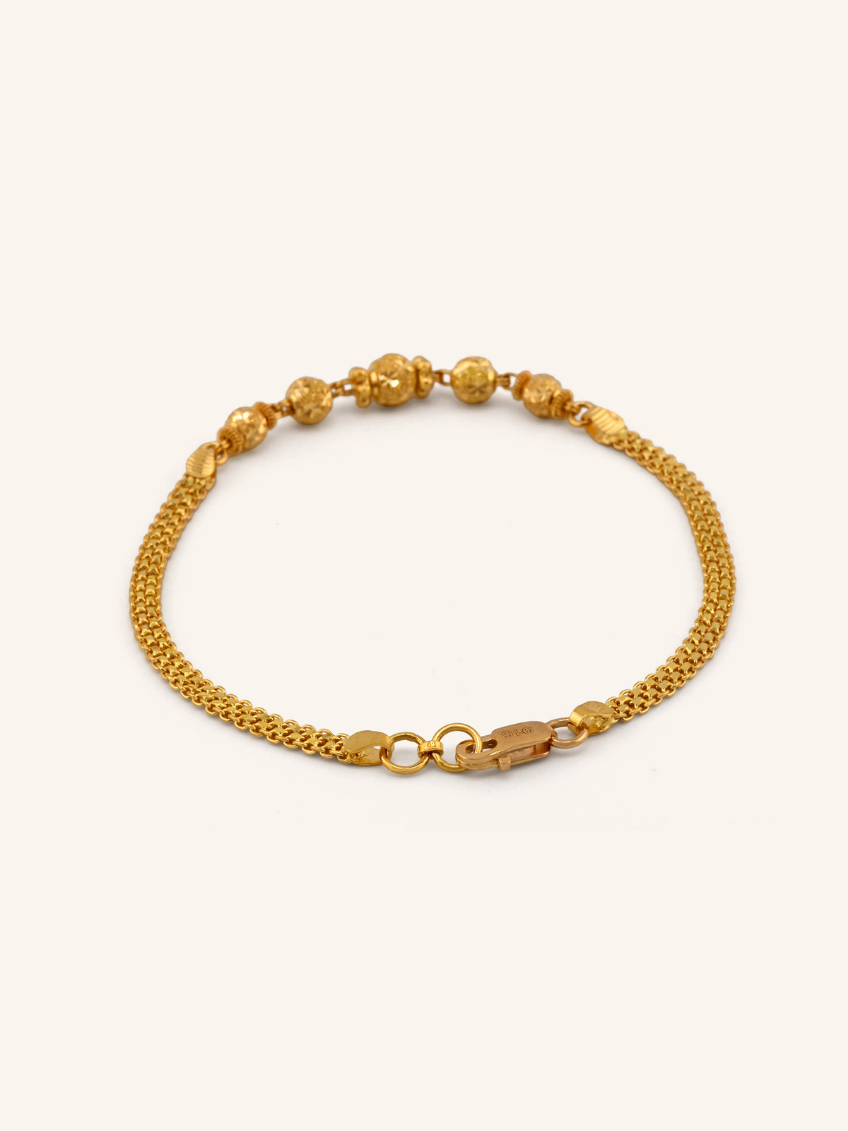 22ct Gold Ball Bracelet