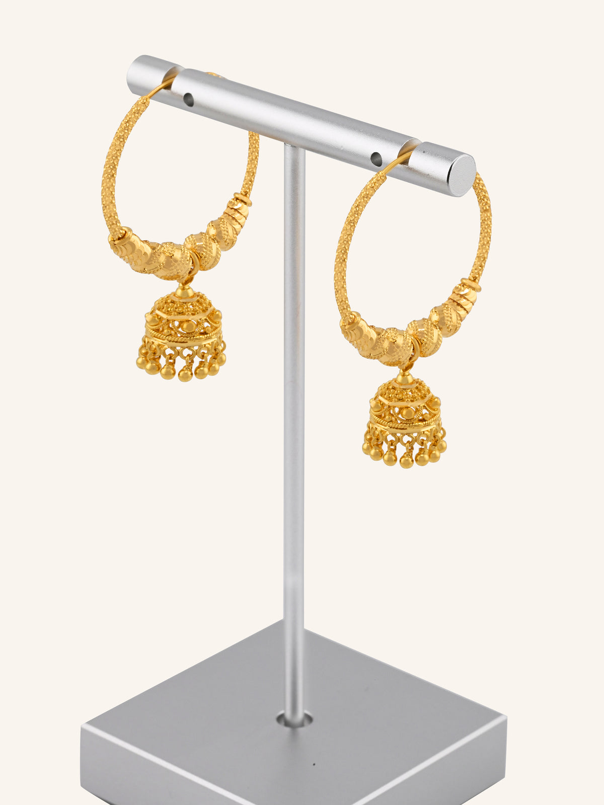 22ct Gold Ball Jhumki Bali