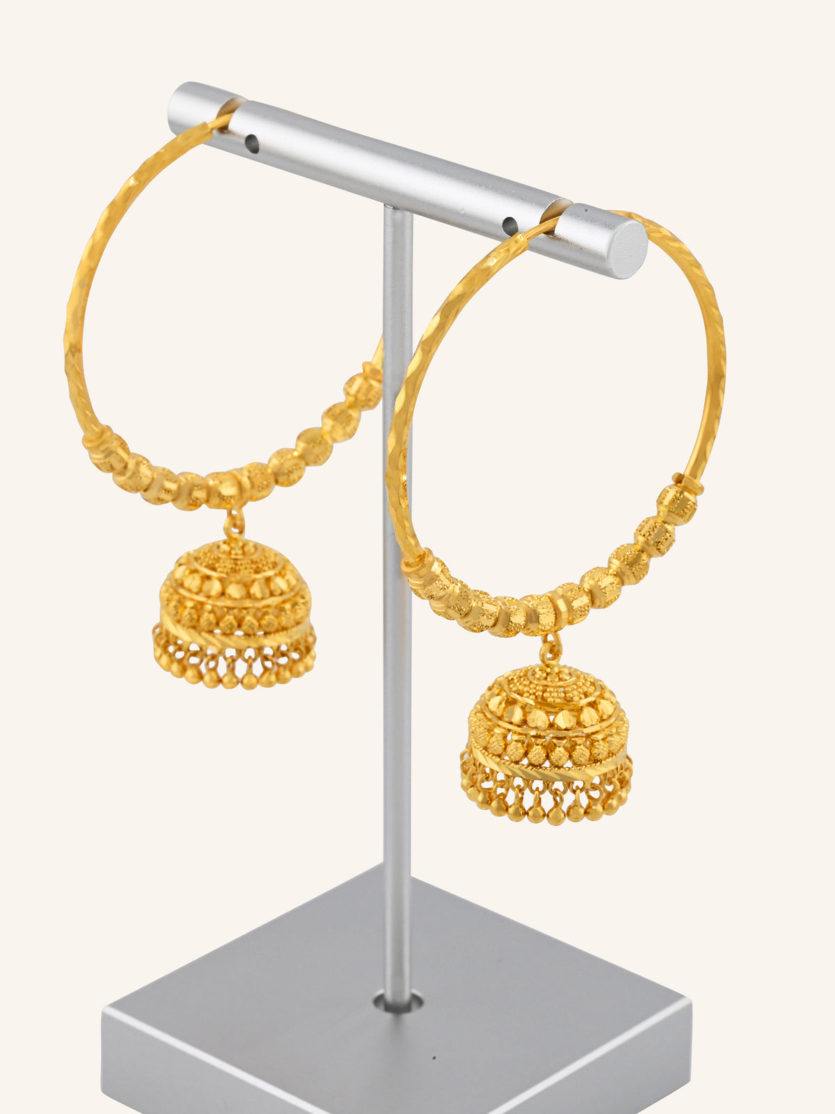 22ct Gold Ball Jhumki Bali