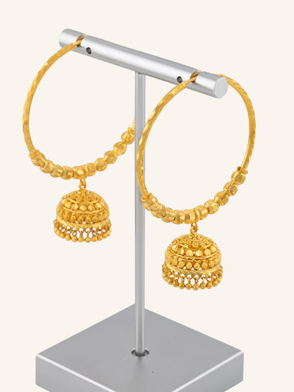 22ct Gold Ball Jhumki Bali