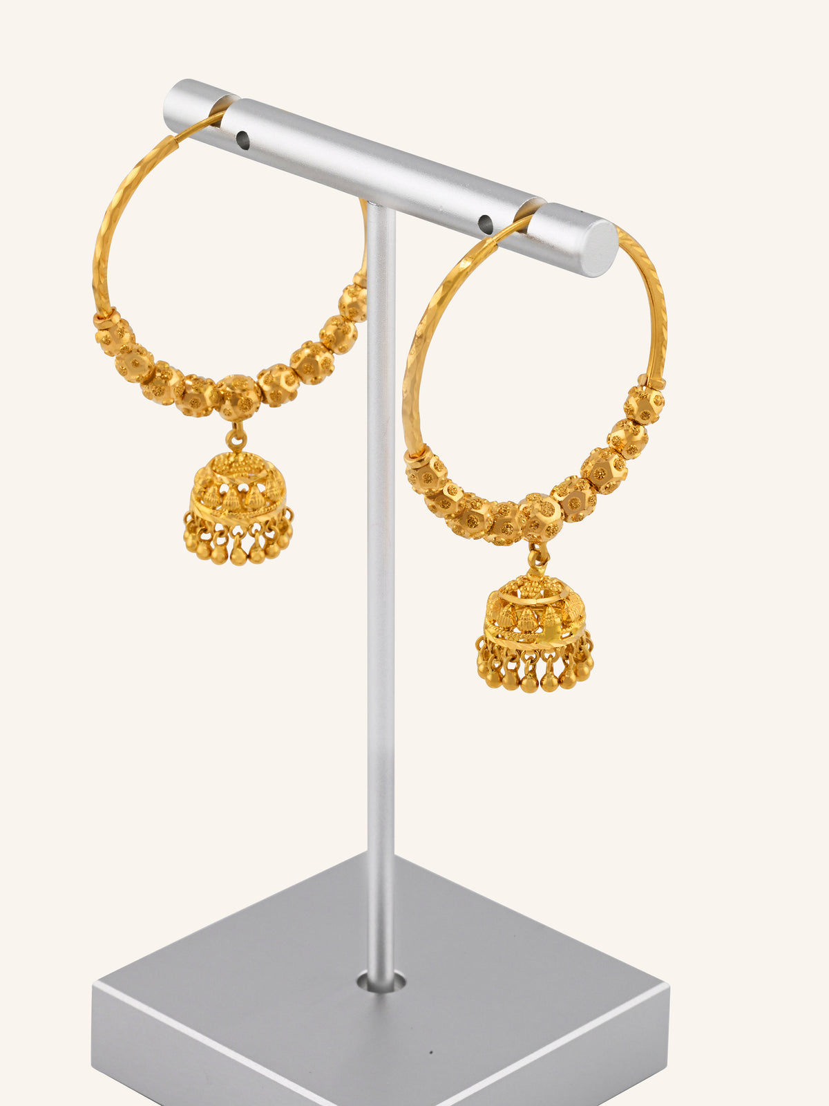 22ct Gold Ball Jhumki Bali