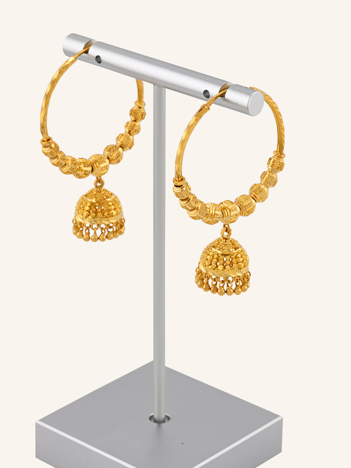 22ct Gold Ball Jhumki Bali