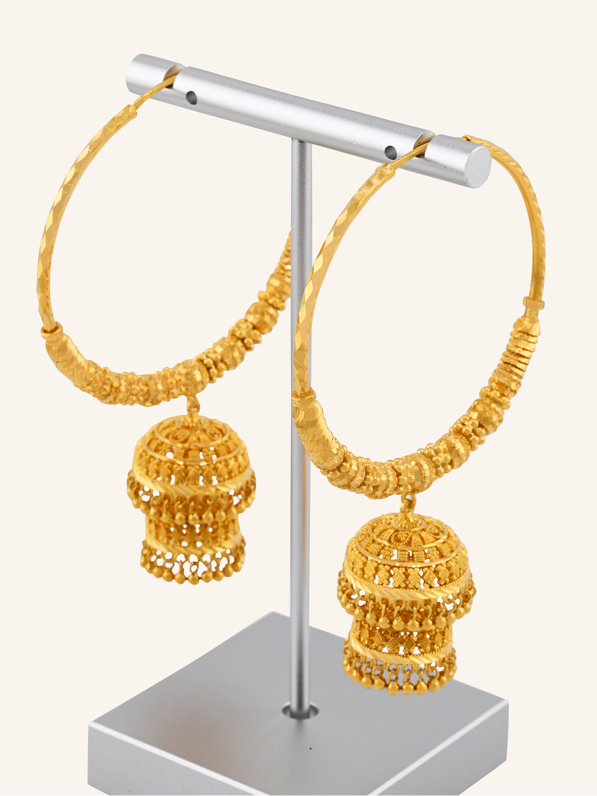 22ct Gold Two Layer Jhumki Bali