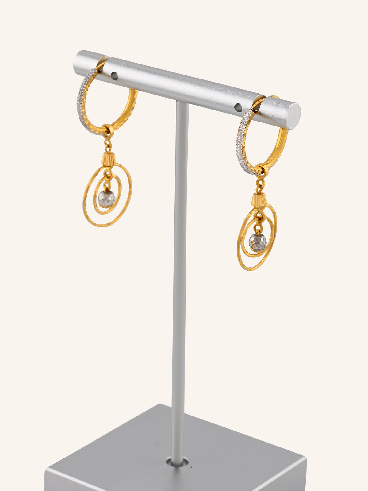 22ct Gold Two Tone Hanging Bali