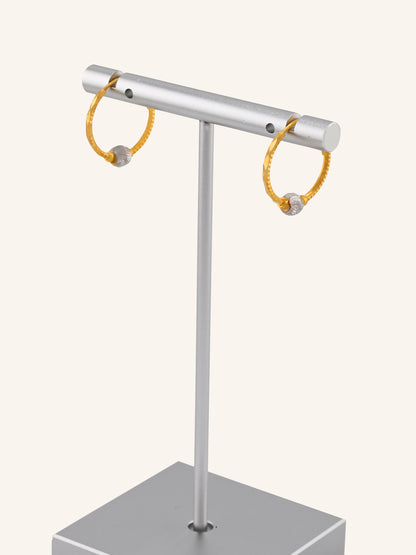 22ct Gold Two Tone Ball Bali