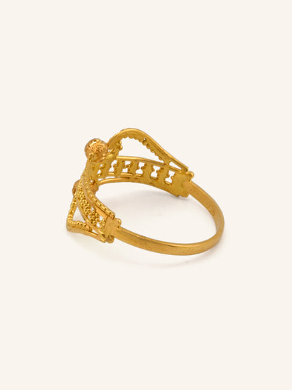22ct Gold Filigree Ladies Ring