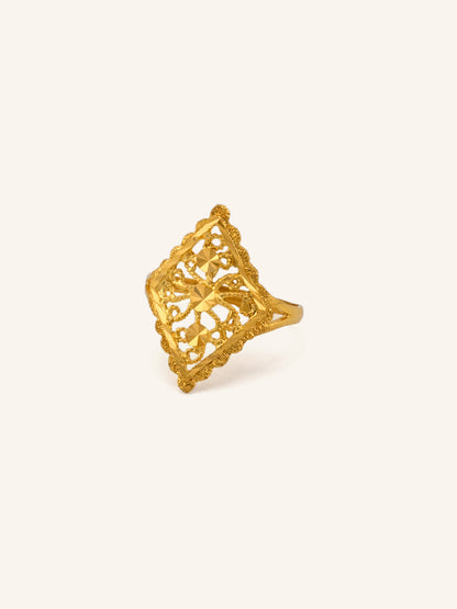 22ct Gold Filigree Ladies Ring
