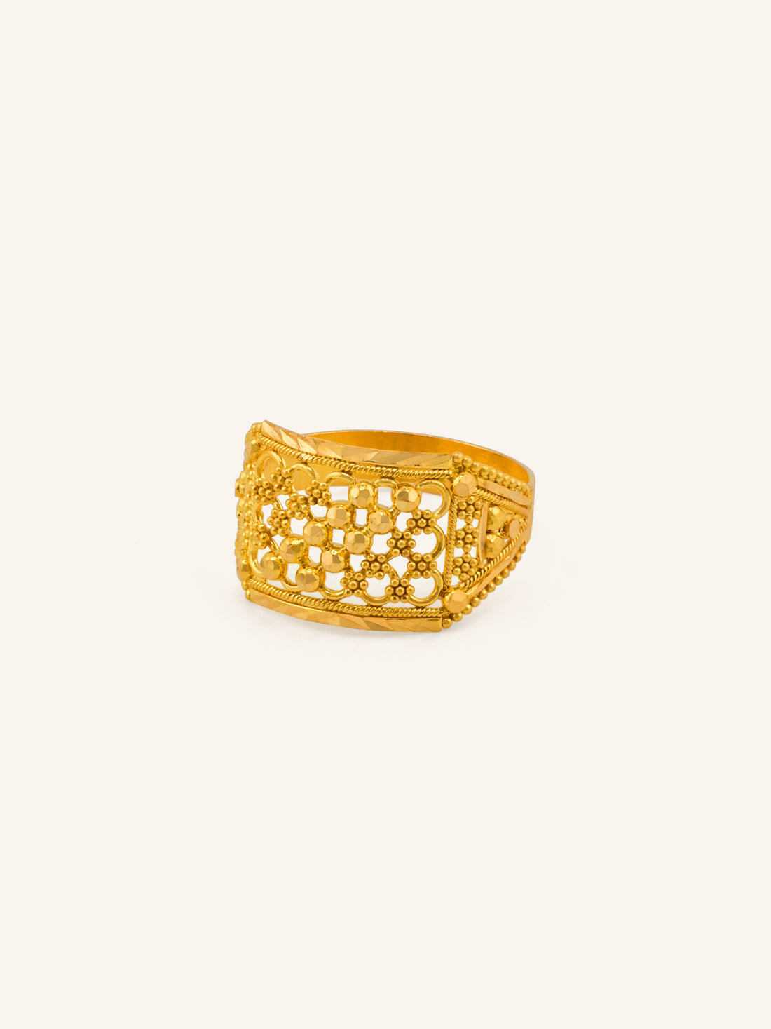 22ct Gold Filigree Ladies Ring