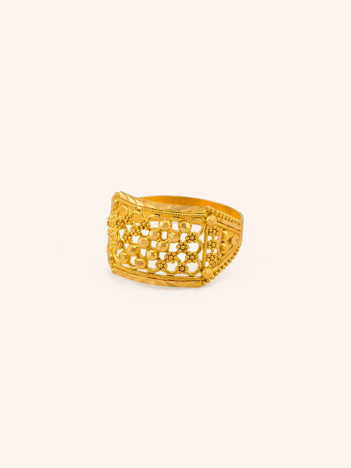 22ct Gold Filigree Ladies Ring