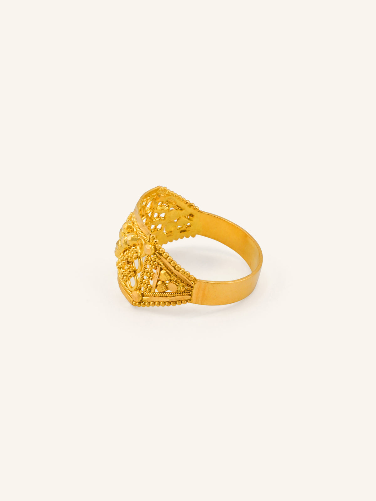 22ct Gold Filigree Ladies Ring