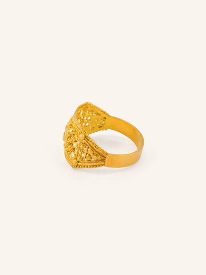 22ct Gold Filigree Ladies Ring