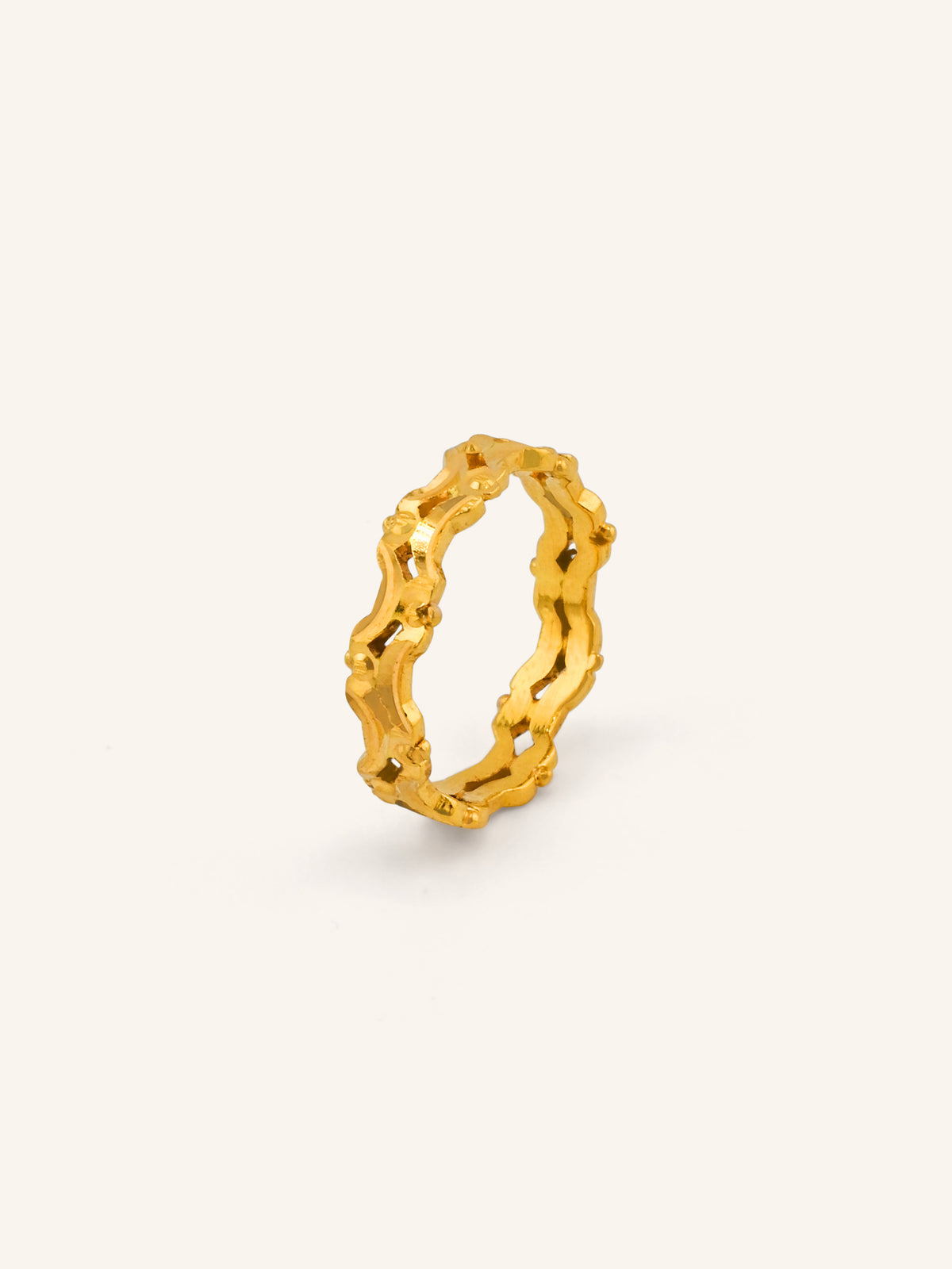 22ct Gold Cutwork Ring