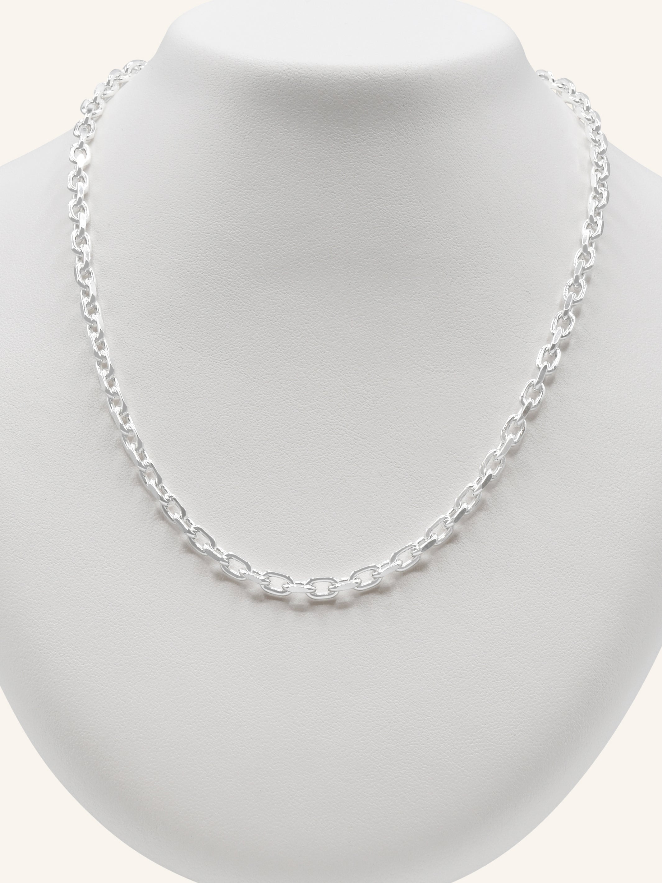 925 Sterling Silver Belcher Chain 45 cm