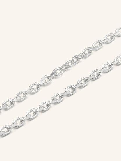 925 Sterling Silver Belcher Chain 45 cm