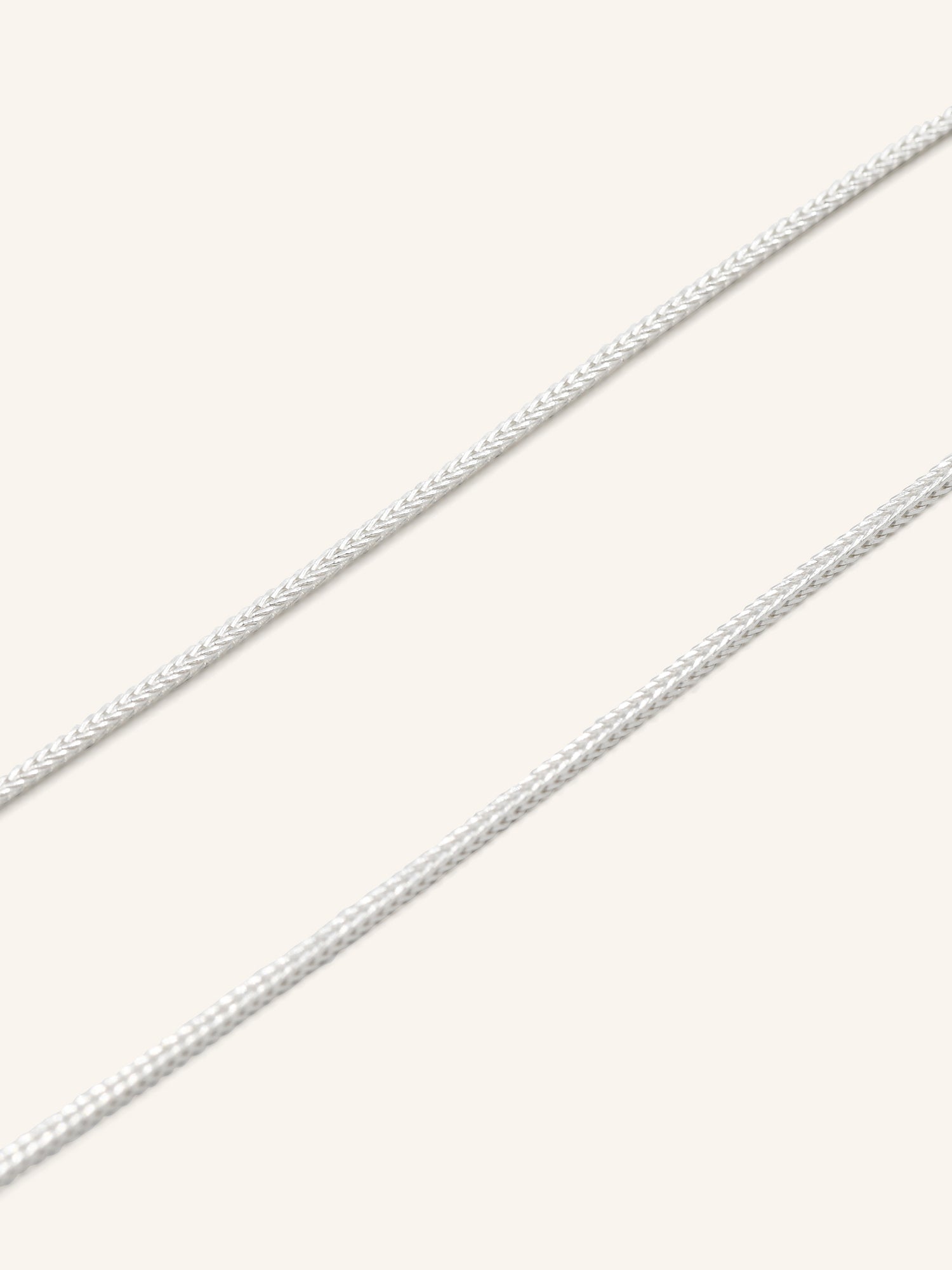 925 Sterling Silver Fox Tail Chain 45 cm