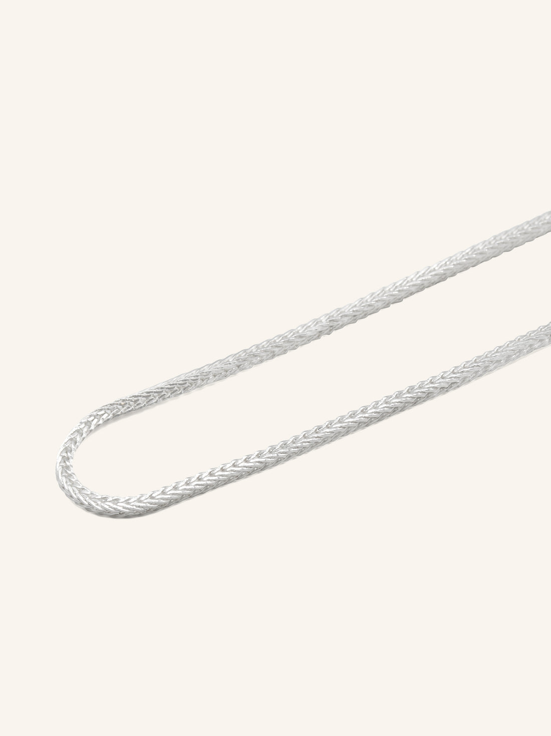 925 Sterling Silver Fox Tail Chain 50cm