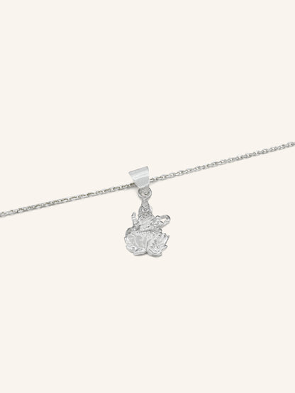 925 Sterling Silver Goddess Saraswati Pendant