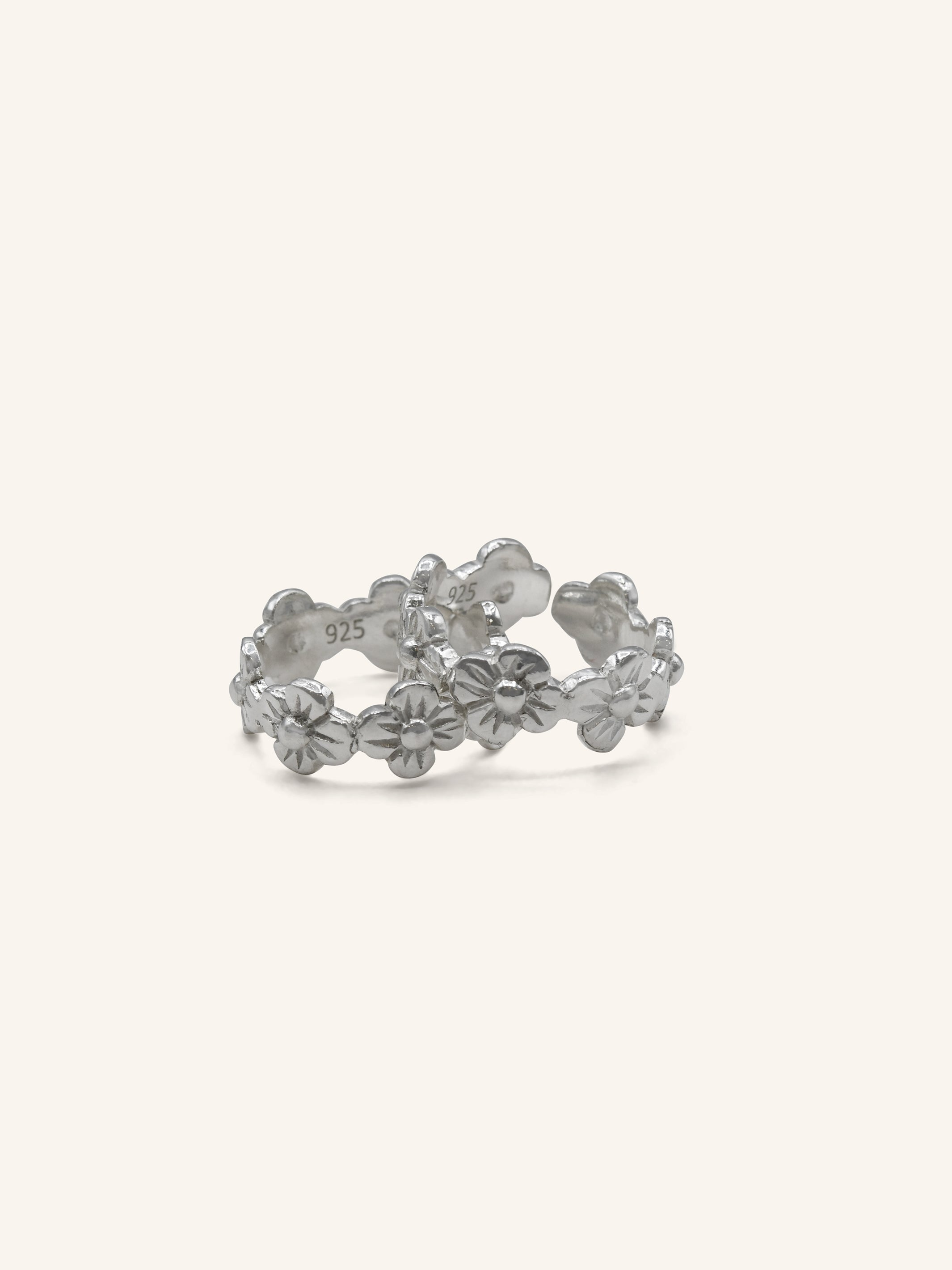 925 Sterling Silver Pair Toe Ring