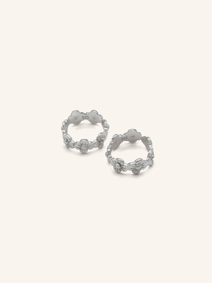925 Sterling Silver Pair Toe Ring
