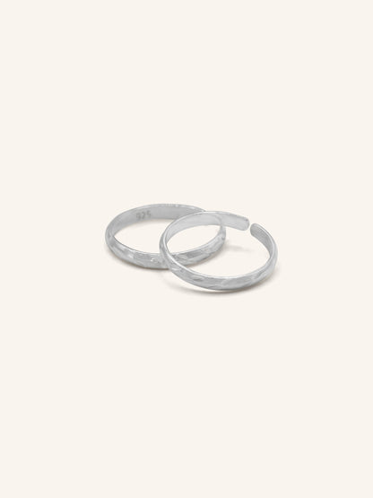 925 Sterling Silver Pair Toe Ring