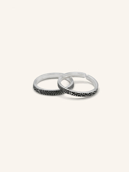 925 Sterling Silver Pair Toe Ring