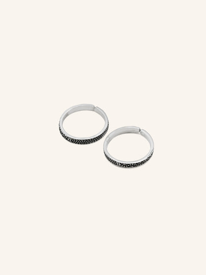 925 Sterling Silver Pair Toe Ring