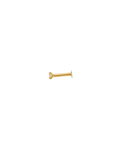 22ct Gold CZ Nosepin - 2mm