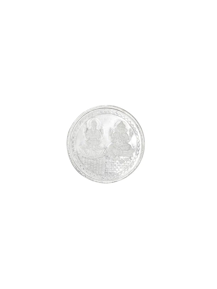 Silver Laxmi Ganesh Coin 10 GMS