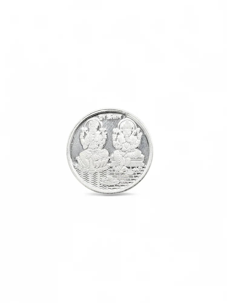 Silver Laxmi Ganesh Coin 5 GMS