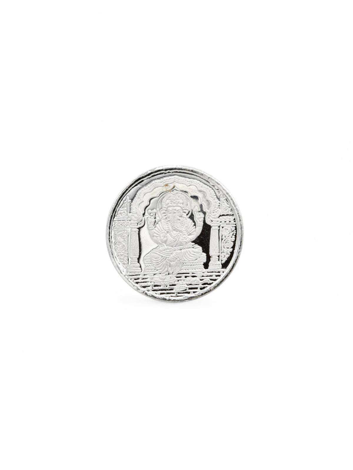 Silver Ganesh Coin 5 GMS